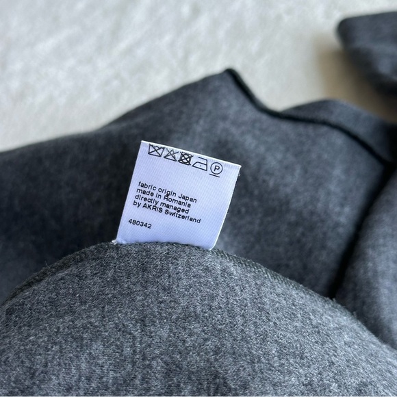 Akris Punto Wool Gray Relaxed Half-Zip Collar Long Sleeve Sweater S (4) - Picture 14 of 15